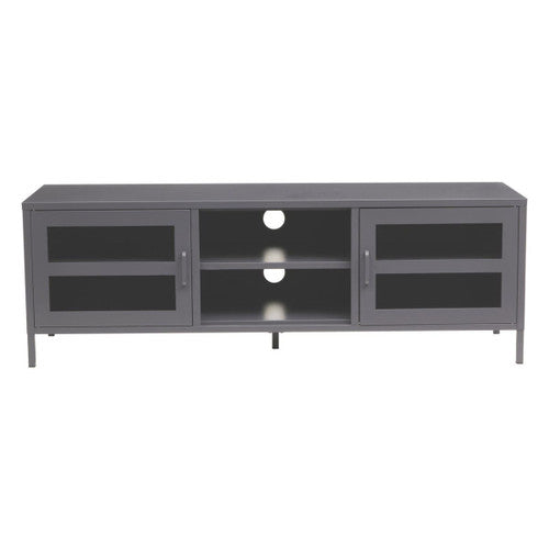 Acier Two Door Grey Media Unit