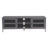 Acier Two Door Grey Media Unit
