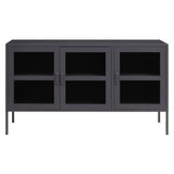 Acier Three Door Grey Sideboard