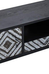 Lombok Black Frame Media Unit