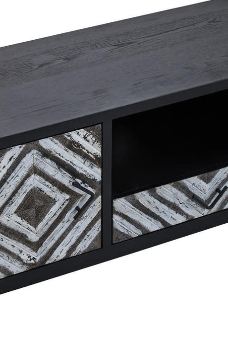 Lombok Black Frame Media Unit