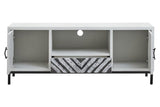 Lombok White Frame Media Unit