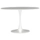 Laila Large White Round Dining Table
