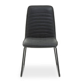 New Foundry Black Leather Effect Chair