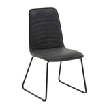 New Foundry Black Leather Effect Chair