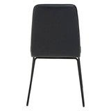 New Foundry Black Leather Effect Chair