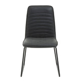 New Foundry Black Leather Effect Chair