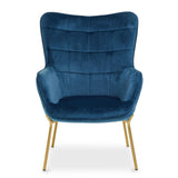 Stockholm Blue Velvet Chair