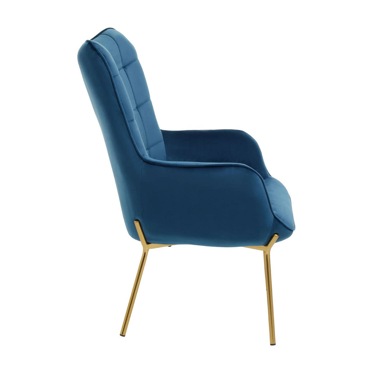 Stockholm Blue Velvet Chair