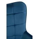 Stockholm Blue Velvet Chair