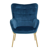 Stockholm Blue Velvet Chair