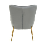Stockholm Grey Velvet Chair