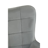 Stockholm Grey Velvet Chair