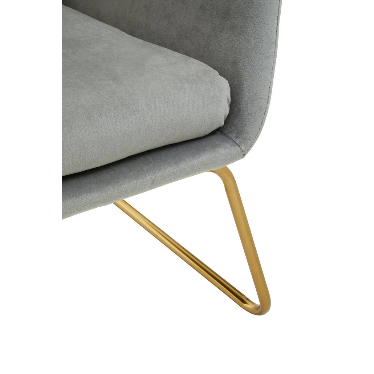 Stockholm Grey Velvet Armchair