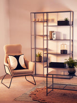 Stockholm Chair with Black Metal Frame