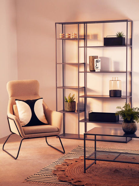 Stockholm Chair with Black Metal Frame