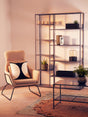 Stockholm Chair with Black Metal Frame