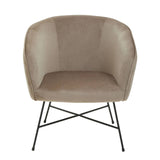 Stockholm Pink Velvet Chair