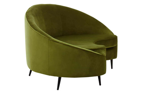Hasina Three Seat Olive Velvet Sofa