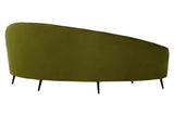 Hasina Three Seat Olive Velvet Sofa