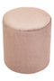 Haley Dusky Pink Velvet Pouffe