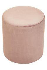 Haley Dusky Pink Velvet Pouffe