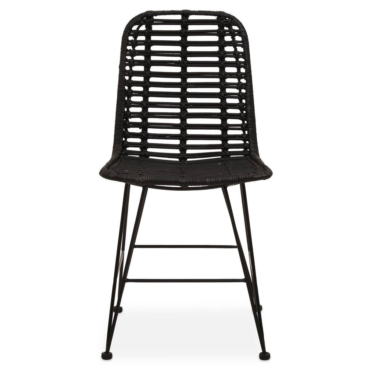 Lagom Black Natural Rattan Dining Chair