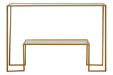 Avento Gold Finish Console Table