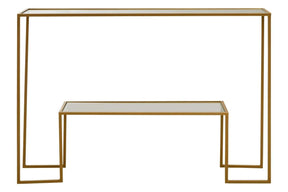 Avento Gold Finish Console Table