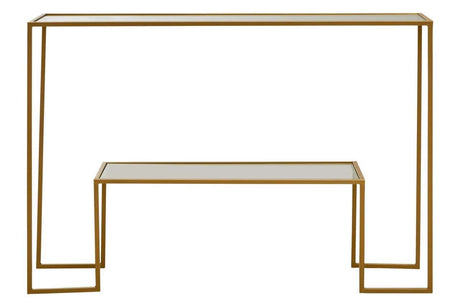 Avento Gold Finish Console Table