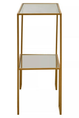 Avento Gold Finish Console Table