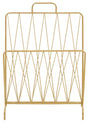 Avento Gold Finish Magazine Rack