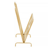 Avento Gold Finish Magazine Rack