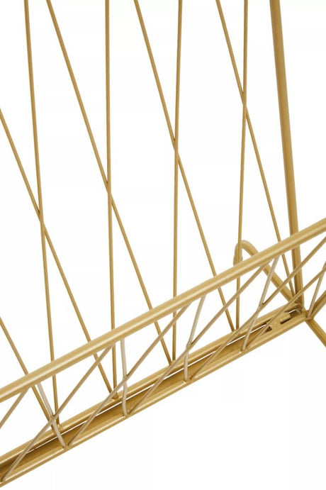 Avento Gold Finish Magazine Rack