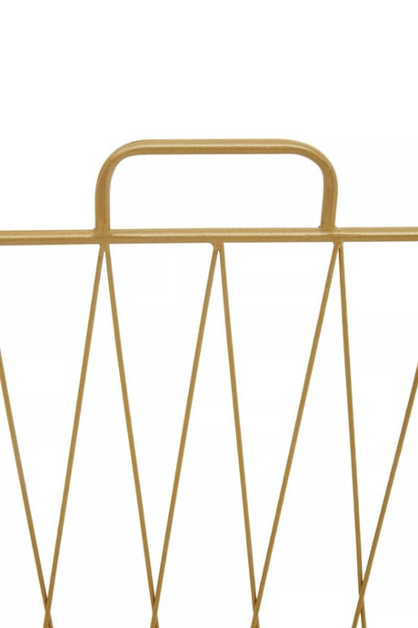 Avento Gold Finish Magazine Rack