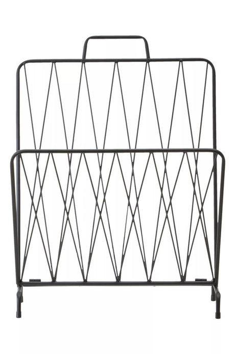 Avento Black Magazine Rack
