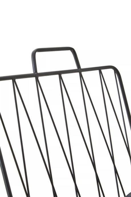 Avento Black Magazine Rack