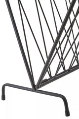 Avento Black Magazine Rack