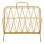 Avento Gold Finish Two Pocket Magazine Rack