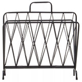 Avento Black Two Pocket Magazine Rack