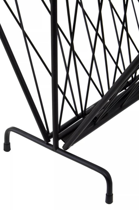 Avento Black Two Pocket Magazine Rack