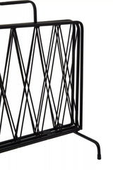 Avento Black Two Pocket Magazine Rack