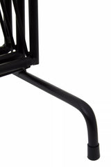 Avento Black Two Pocket Magazine Rack