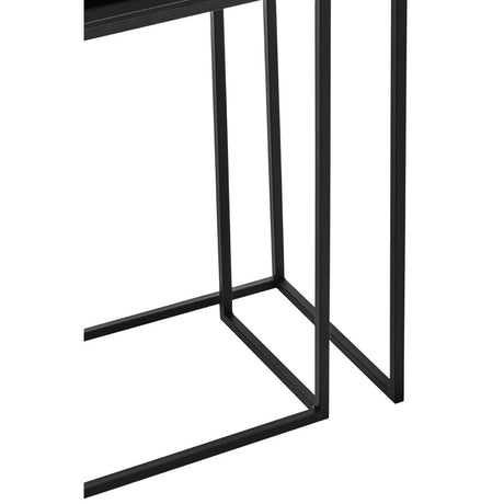 Avento Set Of Two Black Console Tables