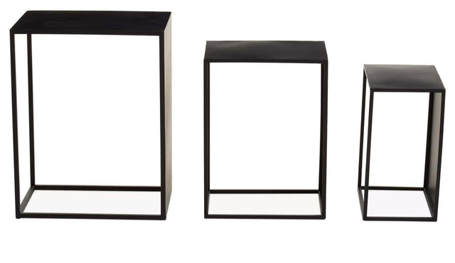 Avento Set Of Three Rectangular Side Tables