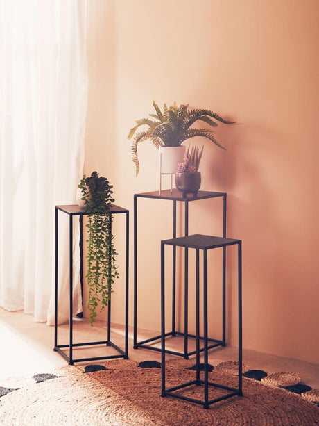 Avento Set Of Three Rectangular Side Tables