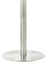 Metropolitan Round Silver Finish Dining Table