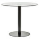 Metropolitan Round Matt Black Dining Table