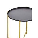 Trosa Black Top Side Table