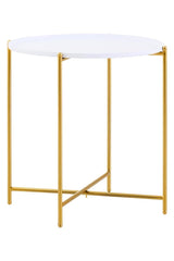 Trosa White Top Side Table